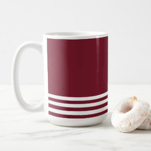 Rot-Weiß-Gestreiftes Muster Kaffeetasse