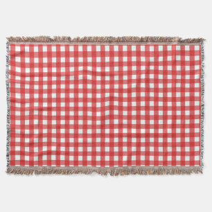 Rot-Weiß Gingham Decke