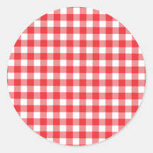 Rot-Weiß-Gingham-Muster