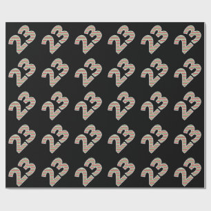 Rot, Weiß, Grün "23" 23. Veranstaltung am Weihnach Geschenkpapier