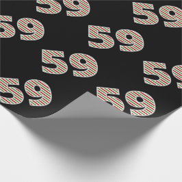 Rot, Weiß, Grün "59" 59. Veranstaltung am Weihnach Geschenkpapier