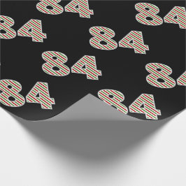 Rot, Weiß, Grün "84" 84. Veranstaltung am Weihnach Geschenkpapier