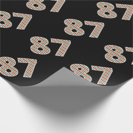 Rot, Weiß, Grün "87" 87. Veranstaltung am Weihnach Geschenkpapier