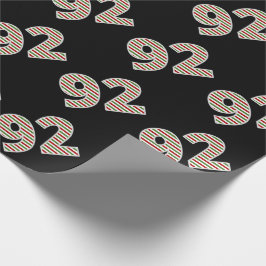 Rot, Weiß, Grün "92" 92. Veranstaltung am Weihnach Geschenkpapier