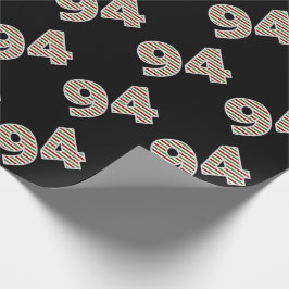 Rot, Weiß, Grün "94" 94. Veranstaltung am Weihnach Geschenkpapier