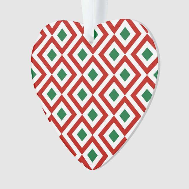 Rot, Weiß, Grün Ornament (Vorderseite)