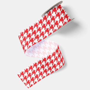 Rot-Weiß-Kariert Satinband