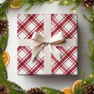 Rot-Weiß kariertes Geschenkpapier