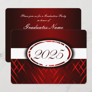 Rot-Weiß-Klasse des Party 2025 Einladung