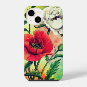 Rot-Weiß-Mohn-iPhone-Hülle iPhone 14 Hülle