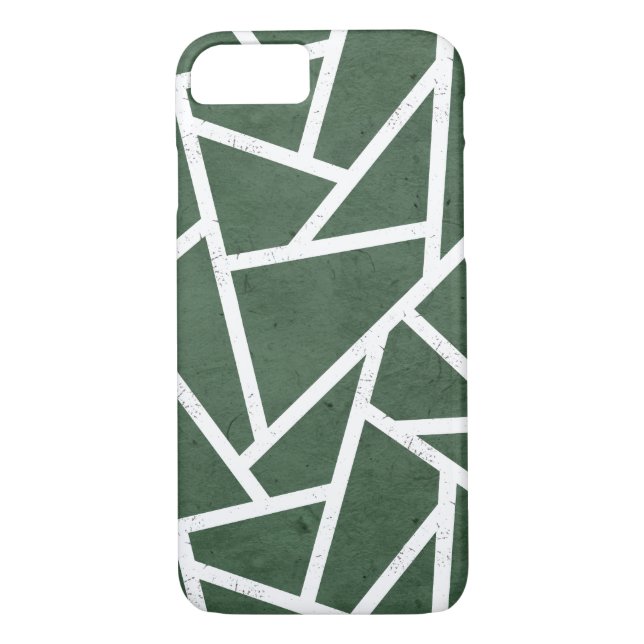 Rot-Weiß-Mosaikmuster Case-Mate iPhone Hülle (Rückseite)