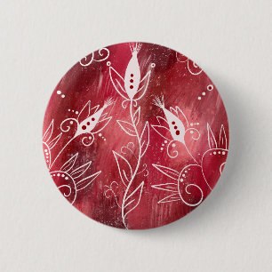 Rot-Weiß-Muster Button