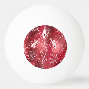 Rot-Weiß-Muster Tischtennisball