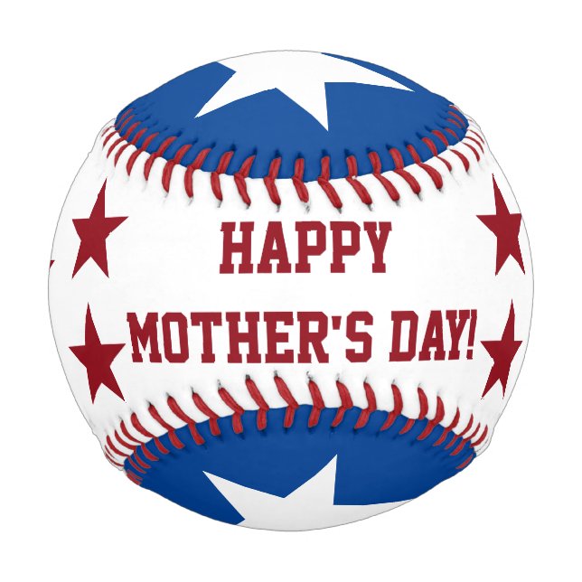 Rot-Weiß-Muttertagskugel Baseball (Vorderseite)