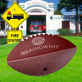 Rot-Weiß-Personalisierte Feuerwehr Football