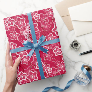 Rot-Weiß-Rustikal-Mode-Retro Geschenkpapier