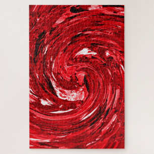 Rot Weiß Schwarz Wirbel Design