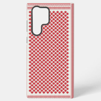 Rot-Weiß-Shemagh-Keffiyeh-Muster Samsung Galaxy Hülle