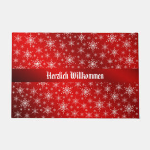 rot, weiß, stern, stars, Weihnachten + Probe, farb Fußmatte