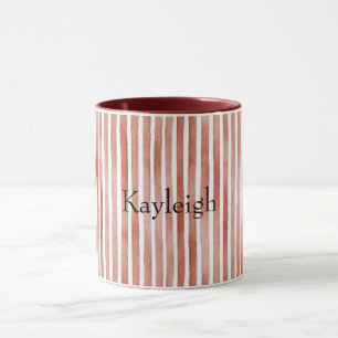 Rot-Weiß-Streifen-Weihnachten Tasse