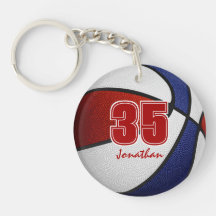 Rot-Weiß-Team Farbe Jungs Basketball