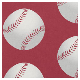 Rot-Weiß-Thema Sport Baseball Muster Stoffe