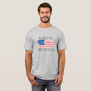 ROT, WEISS UND BLAU AMERIKANISCHES VERSUCH UND WAH T-Shirt