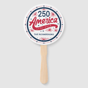 Rot Weiß und Blau Amerikas 250. Jubiläum Fächer