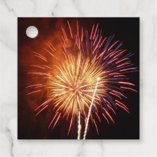 Rot, Weiß und Blau Feuerwerk I Patriotisch Geschenkanhänger