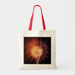 Rot, Weiß und Blau Feuerwerk I Patriotisch Tragetasche