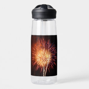 Rot, Weiß und Blau Feuerwerk I Patriotisch Trinkflasche