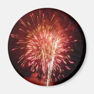 Rot, Weiß und Blau Feuerwerk II Patriotisch Magnet