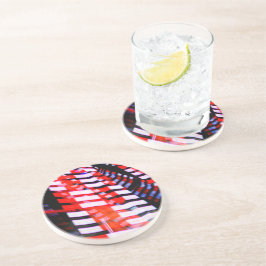 Rot weiß und Blau Getränkeuntersetzer