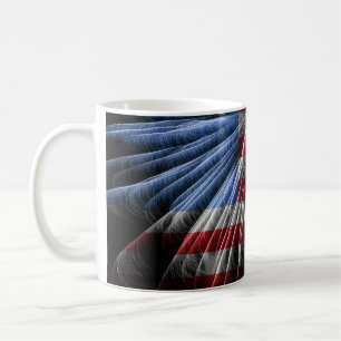 ROT, WEISS UND BLAU KAFFEETASSE