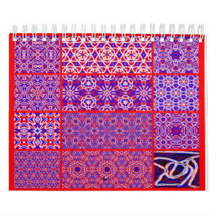 Rot, Weiß und Blau Kalender