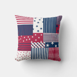 Rot, Weiß und Blau Kissen