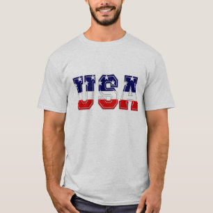 Rot Weiß und Blau Patriotische USA Sterne und Stre T-Shirt