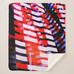Rot weiß und Blau Sherpadecke