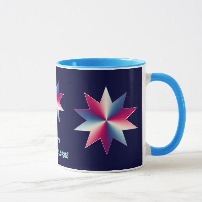 Rot, Weiß und Blau Tasse (Rechts)
