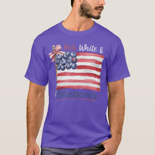 Rot Weiß und Blaubeeren für Anhänger für Männer W T-Shirt