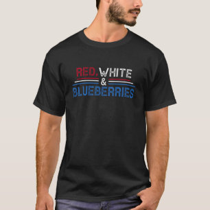 Rot, Weiß und Blaubeeren Patriot Amerikanische Fla T-Shirt