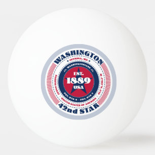 Rot, Weiß und Blue Washington Circle Tischtennisball