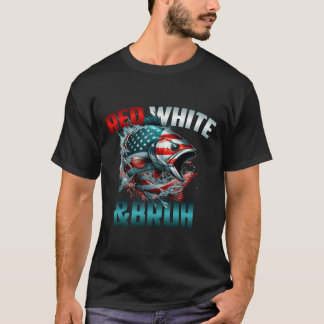 Rot weiß und brutal T-Shirt