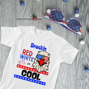 "Rot, Weiß und COOL" Personalisiert T-Shirt