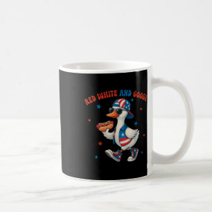 Rot Weiß Und Gans Lustig 4. Juli Patriotisch USA Kaffeetasse