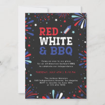 Rot weiß und GRILLEN 4. july patriotische Feuerwer