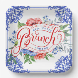 Rot, Weiß und ich machen Blumenbridal Brunch | Dus Pappteller
