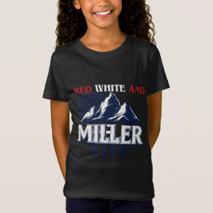 Rot, Weiß und Miller Lite T-Shirt
