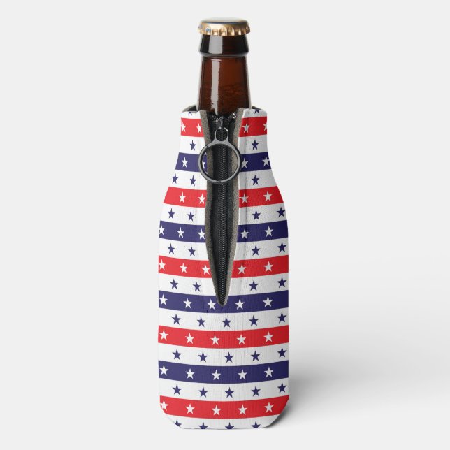 Rot-Weiß-US Flagge Flaschenkühler (Flasche Rückseite)