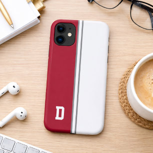 Rot-Weiße College-Farben-Signatur Case-Mate iPhone Hülle